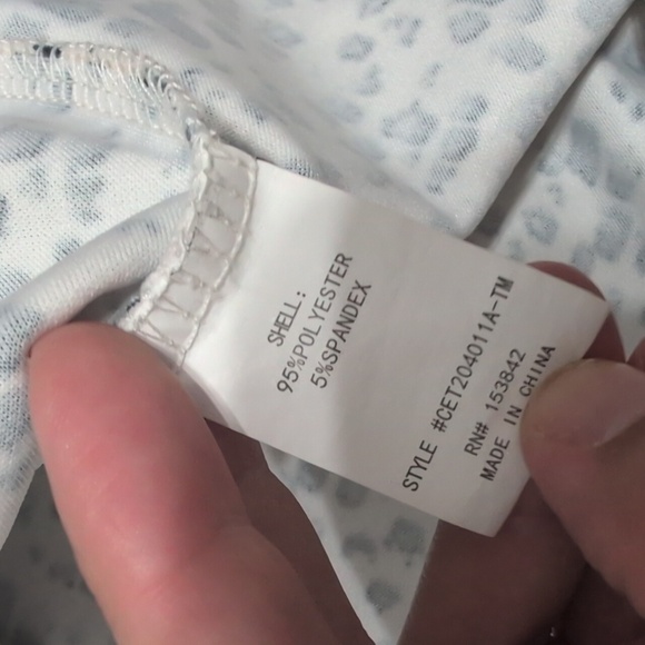 Melloday 3/4 Sleeve Polka Dot Animal Print Blouse Size Medium - Picture 10 of 10